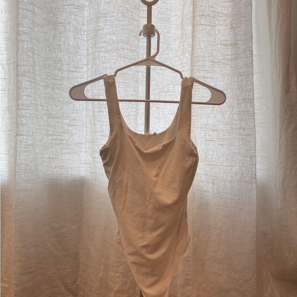 Good American Cream Bodysuit